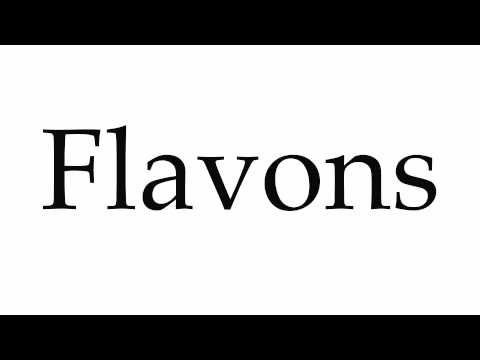 How to Pronounce Flavons