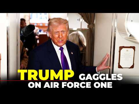 LIVE: Trump gaggles with press on Air Force One | Iran War | Israel | Middle East Crisis | Tehran