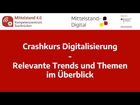 Webinar: Crashkurs Digitalisierung - relevante Trends und Themen im Überblick