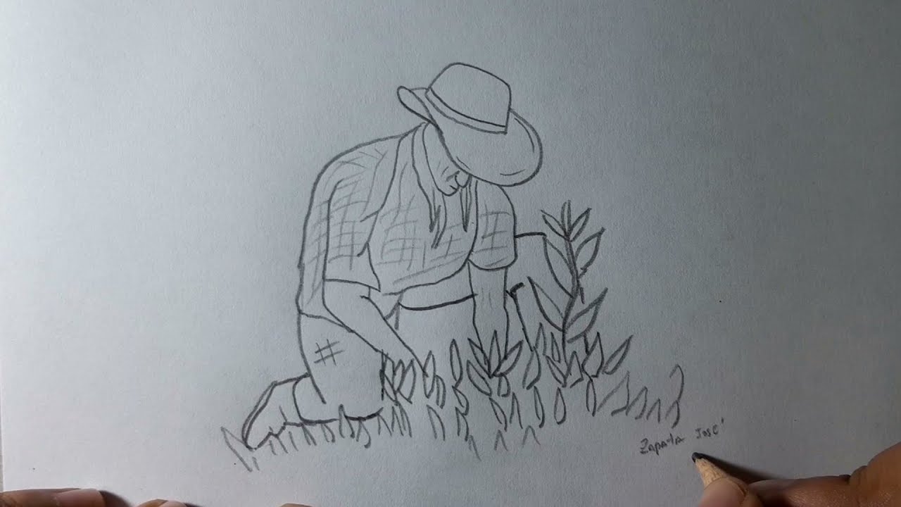 Cómo dibujar un campesino | How to draw a peasant