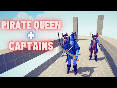 PIRATE QUEEN + CAPTAINS vs EVERY FACTION UNITS - Totally Accurate Battle Simulator TABS