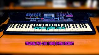 Video thumbnail for YAMAHA PSR 230 DEMO FACTORY (1996) by ORGAFORUM