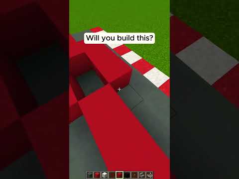 Minecraft Race Car Formula 1 Speedrun Build #minecraft #shorts