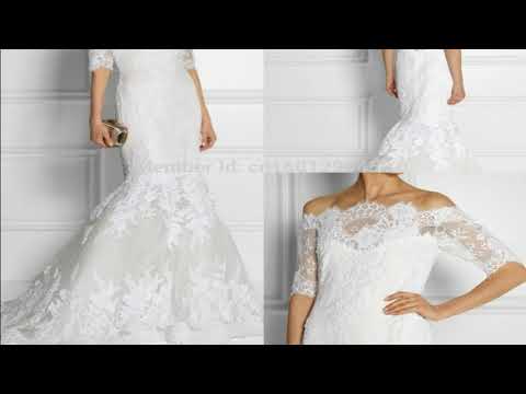 Beautiful Strapless Wedding Dress Sleeves Added