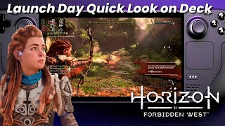 Steam Deck: Horizon Forbidden West (Launch Day)