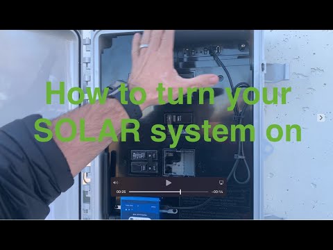 How to turn on you Enphase system