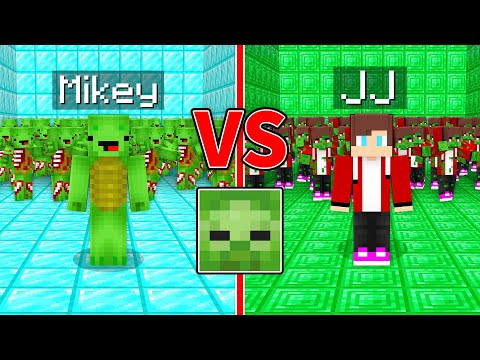 zenichi_maizen - Mikey ZOMBIE ARMY vs JJ ZOMBIE ARMY in Minecraft (Maizen)