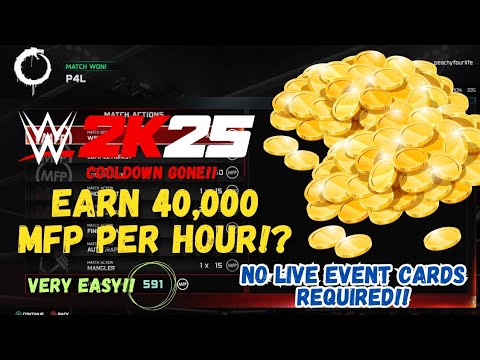 How to FARM 40,000 MFP PER HOUR!? - WWE 2K25 My Faction (EASY GRIND - NO LIVE EVENT CARDS!)