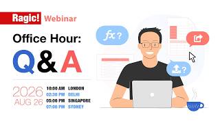 Live Ragic No-Code Database Q&A Session With Jeff, Ragic Founder 🗓️ Aug 26th 2026