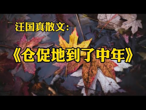 经典散文欣赏：汪国真《仓促地到了中年》