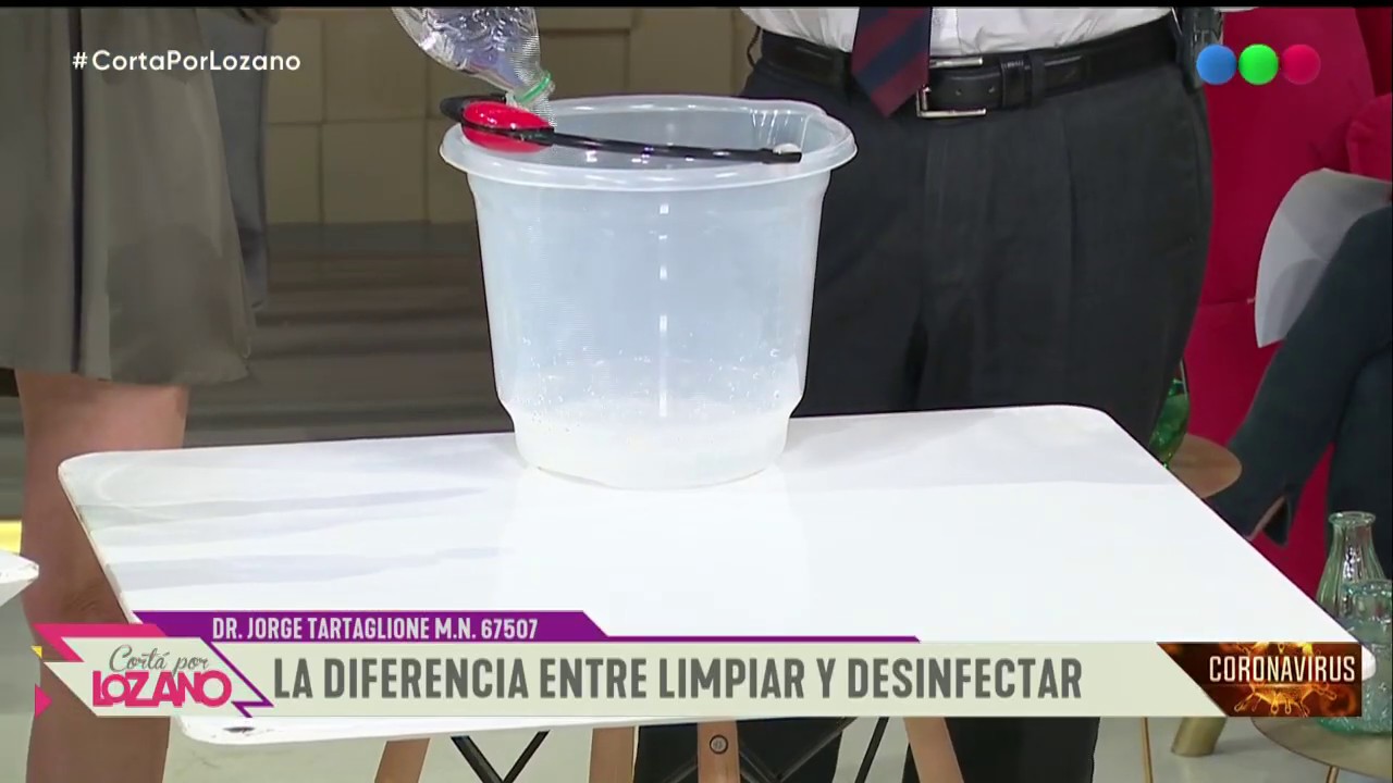 La diferencia entre limpiar y desinfectar - Cortá por Lozano