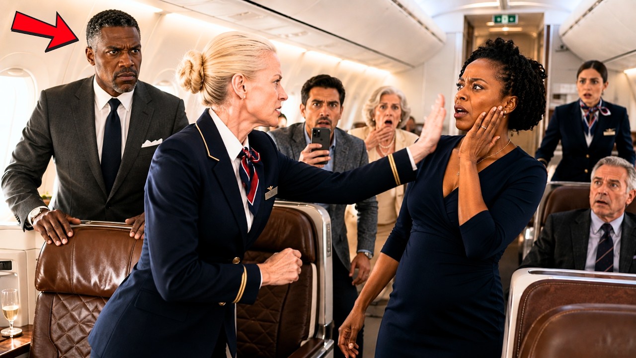 Flight Attendant Slaps Black Doctor — Freezes When Her Husband, The Airline’s Owner, Walks In