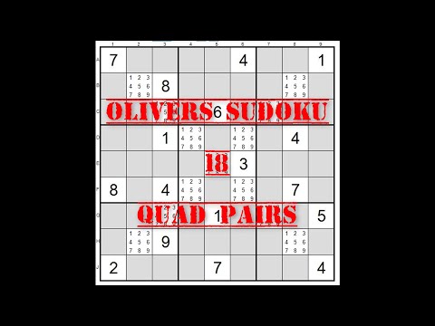 18 Sudoku Quad Pairs