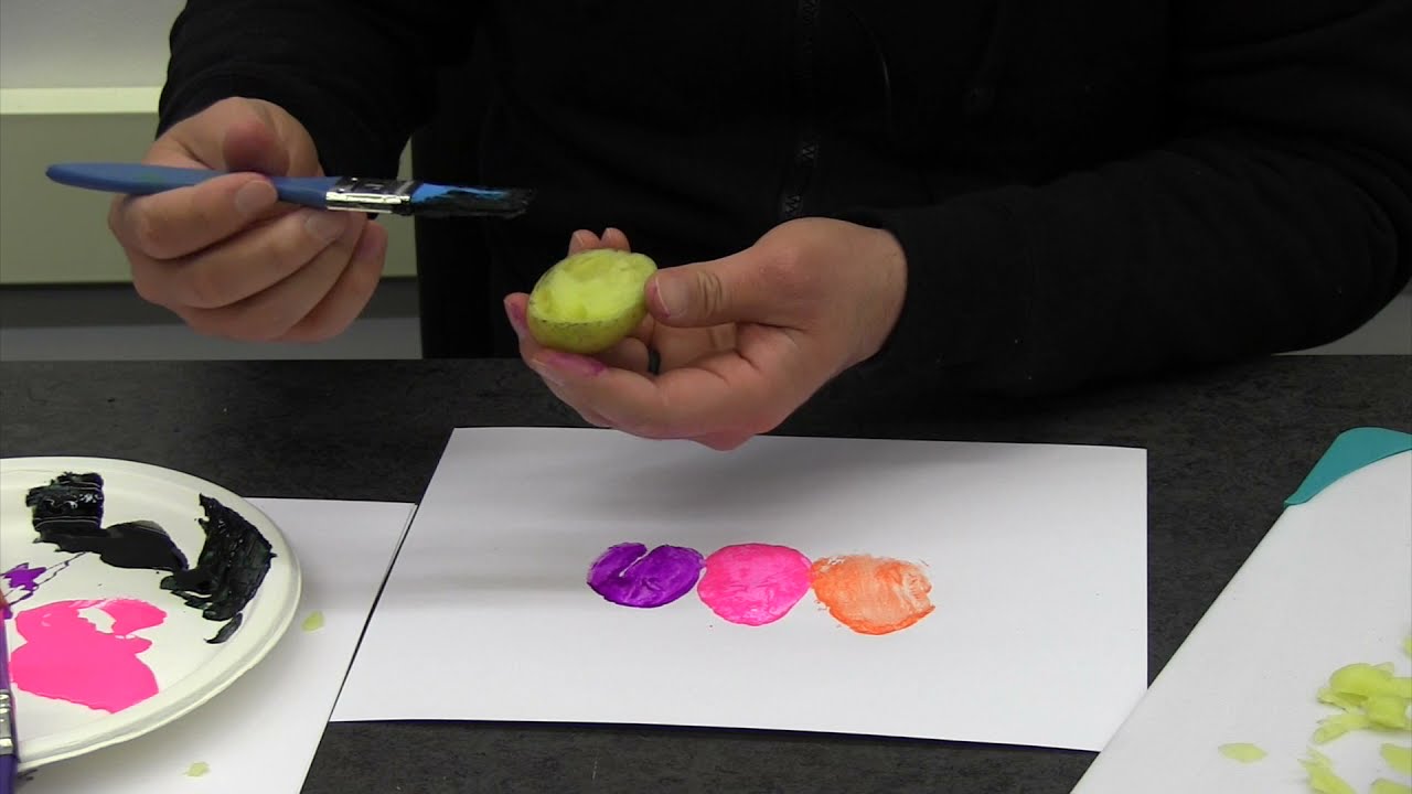 Easter Egg Potato Stamps