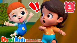 Download lagu 👶Cilukba Peek A Boo Song 😍 Lagu Bayi Lucu dan Seru! 🎶 | Kumpulan Lagu Anak Indonesia | Domi Kids mp3