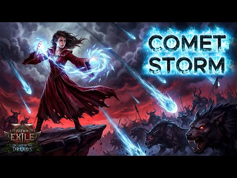 1 BUTTON COMET STORM Blood Mage Build Guide - POE2 LOTD