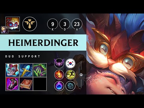 Heimerdinger Support vs Pyke - KR Master Patch 25.09