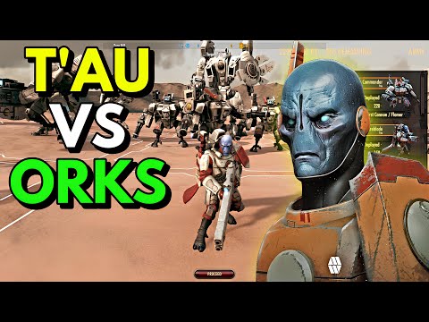 Warhammer 40K Battlesector | TAU 40K VS Orks | Epic Warhammer 40k Battle [4k]