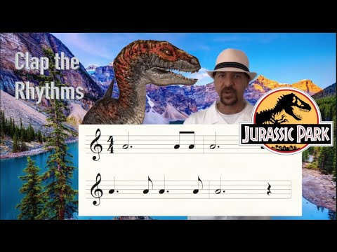 Rhythm Clapping with Mr. Gordon - Jurassic Park Edition - learn how to read music - clap along !!!