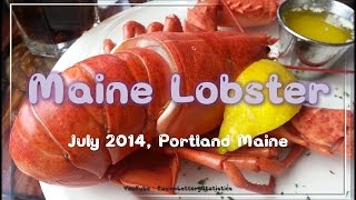 preview picture of video 'Maine Lobster DiMillos Portland Maine USD 27 Dollars (July 2014)'