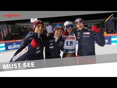 1st place for Poland in Team Large Hill - Zakopane - Ski Jumping - 2017/18