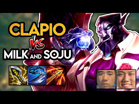 CLAPIO (GALIO) CLAPS CHALLENGER LOBBIES!! vs C9K3Soju and DeliciousMilkGG! - Set 6 TFT