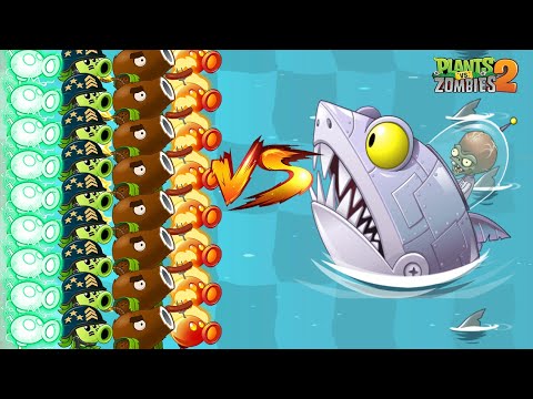 PvZ 2 Shark? All Plants Vs Zombot Sharktronic Sub - Which Plant's Best? Zomboss Battlez