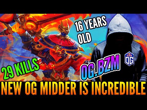 👉 The New Talent And Midlaner OG.BZM Is Showing His Incredible Skills - EZ Rampage With Ember Spirit