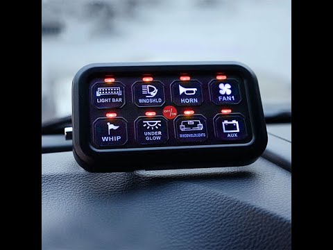 How to install Auxbeam 8 gang switch panel(one-sided outlet)?