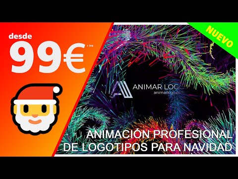 Felicitación de Navidad Ramas Colores AL048 🔝 TU LOGO NAVIDEÑO ANIMADO DESDE 99€ 🔝 ANIMARLOGO.COM