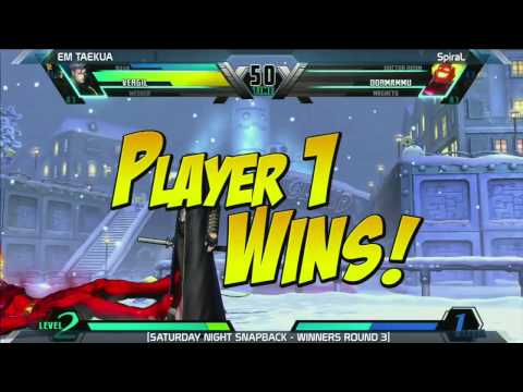 UMVC3: EM TAEKUA vs SpiraL - Saturday Night Snapback 6.2
