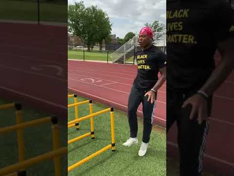 Hurdle Mobility Warmup Drill #shorts #nwp #football #athlete