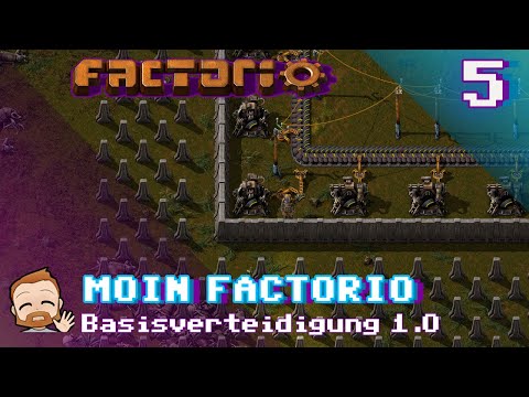 Moin Factorio 🏭 - #5 Basisverteidigung 1.0