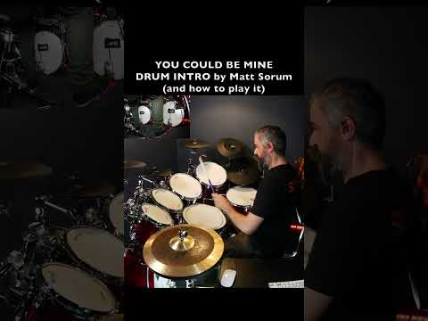 How to play the intro of YOU COULD BE MINE on drums - Guns n Roses - Matt Sorum