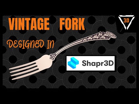 3D modeling a Vintage Fork in Shapr3D on iPad Pro