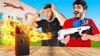 حرقت جوال فارس وأهديته آيفون 15 ????????