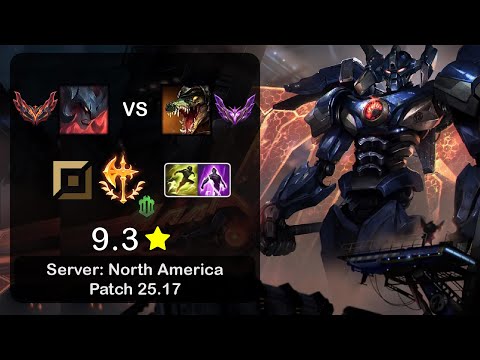 Aatrox Top vs Renekton - NA GrandMaster - Patch 25.17
