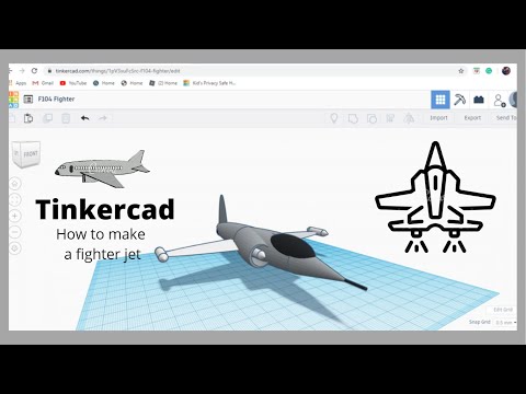 Tinkercad - How To Make A Jet Fighter
