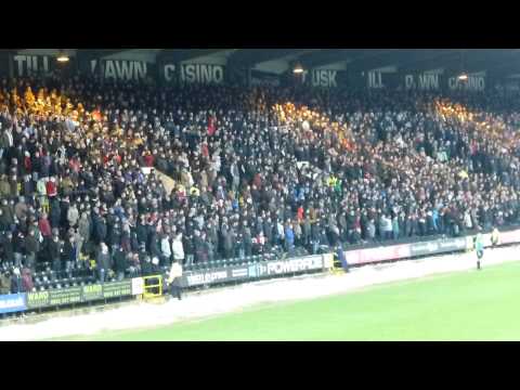 Notts County 1-1 Sheffield United, United fans.