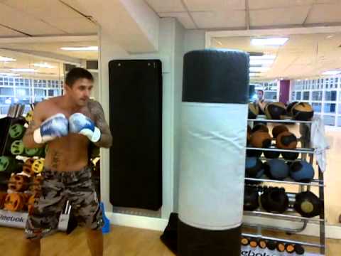 Joseph Whelan on Punch bag