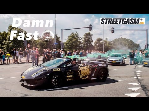 Streetgasm 2019: Supercars leaving de Kuip Rotterdam!! Accelerating, launching, revving & more!!