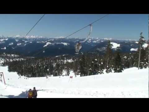 Mt. Cain Bottom Tee Shreding the Tee Line with Seth March 24 2012