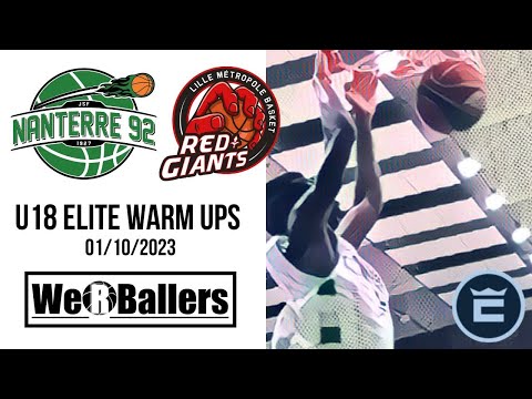 JSF Nanterre U18 Elite Warm Ups 01/10/2023 Highlights by We R Ballers