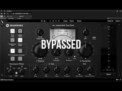 How to master with plugins BX_MASTERDESK TRUE PEAK!