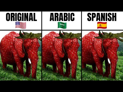 Strawberry Elephant / Original vs Arabic vs Spanish