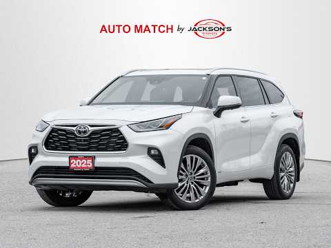2025 Toyota Highlander Hybrid Limited AWD in White for sale at Jackson's Toyota in Barrie, ON