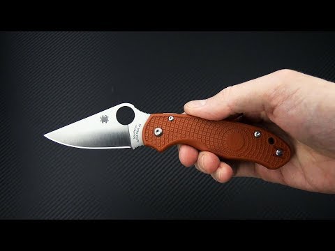 Spyderco Para 3 Lightweight C223PBORE Sprint Burnt Orange FRN CPM