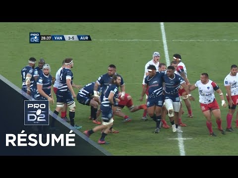 PRO D2 - Résumé Vannes-Aurillac: 25-5 - J28 - Saison 2018/2019