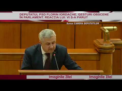 IMAGINILE ZILEI 14 Noiembrie - Iordache, gest obscen la adresa Opoziției