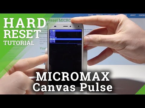 How to Remove Screen Lock MICROMAX Canvas Pulse - Hard Reset / Clear eMMC